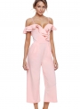 light-pink-ruffle-neckline-women-jumpsuit-with-pockets