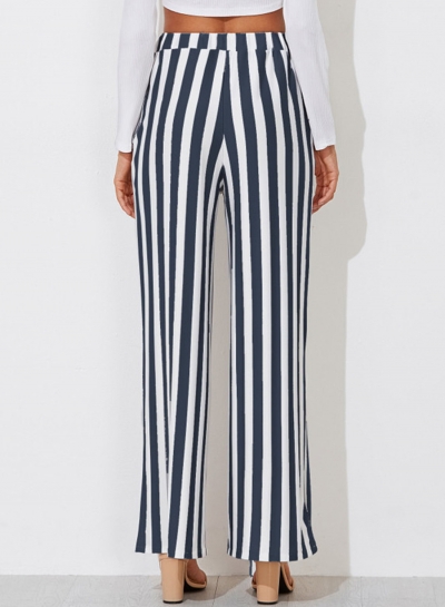 striped straight leg pants