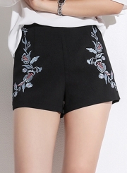 Summer Fashion Slim Floral High Waist Micro Bell-Bottom Shorts