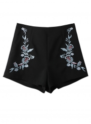 Summer Fashion Slim Floral High Waist Micro Bell-Bottom Shorts