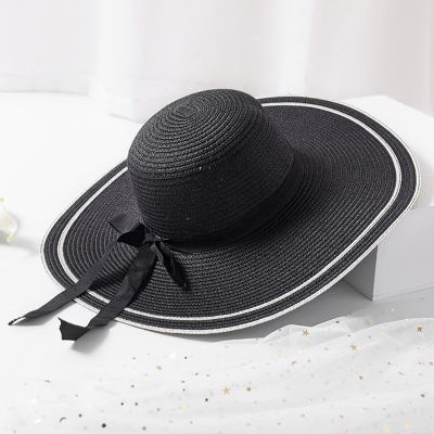 big black beach hat