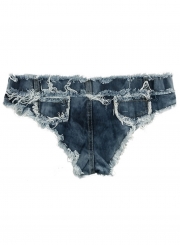 Summer Sexy Beach Retro Wash Zipper Fly Denim Burrs Hot Shorts