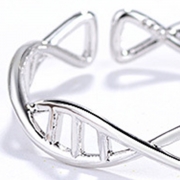 Fashion Concise Double Helix Geometry Rotating Open Ring