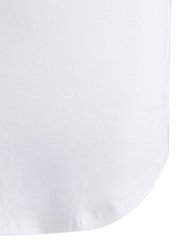 Summer Casual Slim Irregular Solid Short Sleeve Round Neck Mini Dress