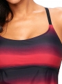 summer-slim-round-neck-strappy-hollow-out-back-tankini-shorts-swimsuit