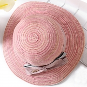 Fashion Casual Straw Floppy Foldable Rolled Up Beach Sunscreen Hat