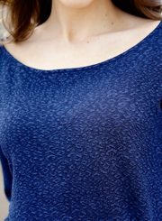Casual Long Sleeve Lace-Up Round Neck Loose Pullover Knit Tee