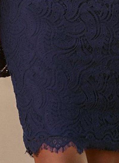 Sexy Off Shoulder Flare Sleeve Elastic Waist Lace Bodycon Cocktail Dress stylesimo.com