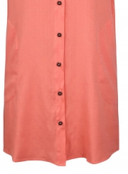 Summer Loose Turn-Down Collar Button Down Dress With Pockets