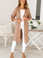 Khaki Autumn Thin Coat Windbreaker