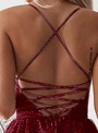 burgundy-spaghetti-strap-hollow-out-lace-dress