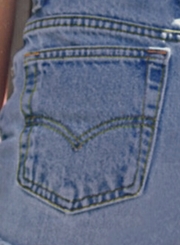 Blue Faded Ripped Raw Hemline Denim Short