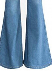 Classic High Waist Slim Fit Boot Cut Denim Flare Jeans