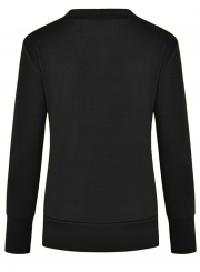 Black Open-front Sweater-blazer