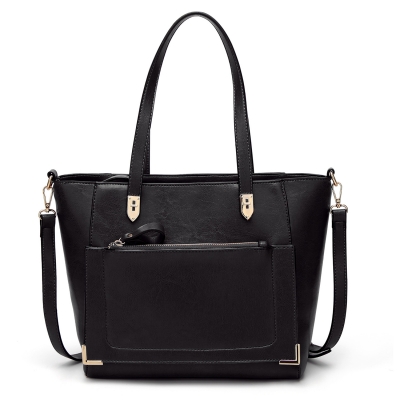 Solid Vintage Handle Satchel Handbag Shoulder Bag Cross-body Bag STYLESIMO.com