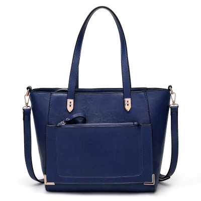 Solid Vintage Handle Satchel Handbag Shoulder Bag Cross-body Bag STYLESIMO.com